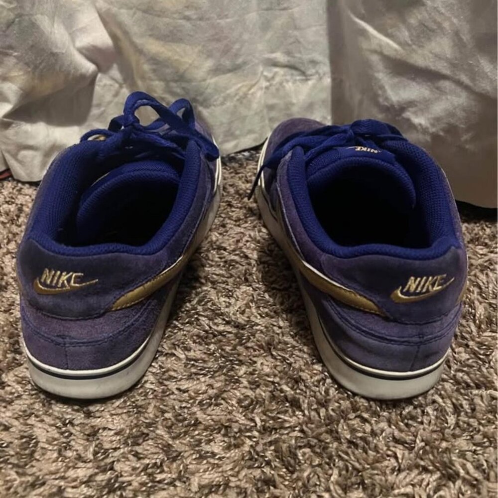 Nike Zoom Paul Rodriguez 2.5 Swan Blue/Gold size 9 (rare) - Picture 5 of 5